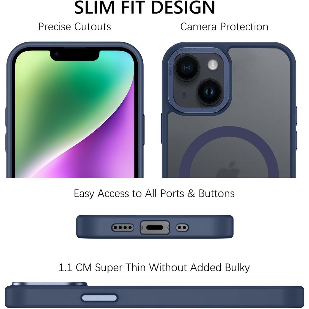 Frame Case für Apple iPhone 14 in Blau