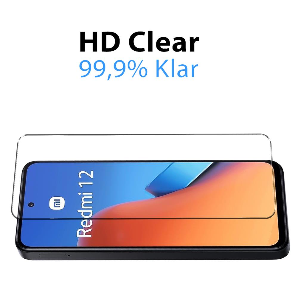 4in1 Glas Set für Xiaomi Redmi 12