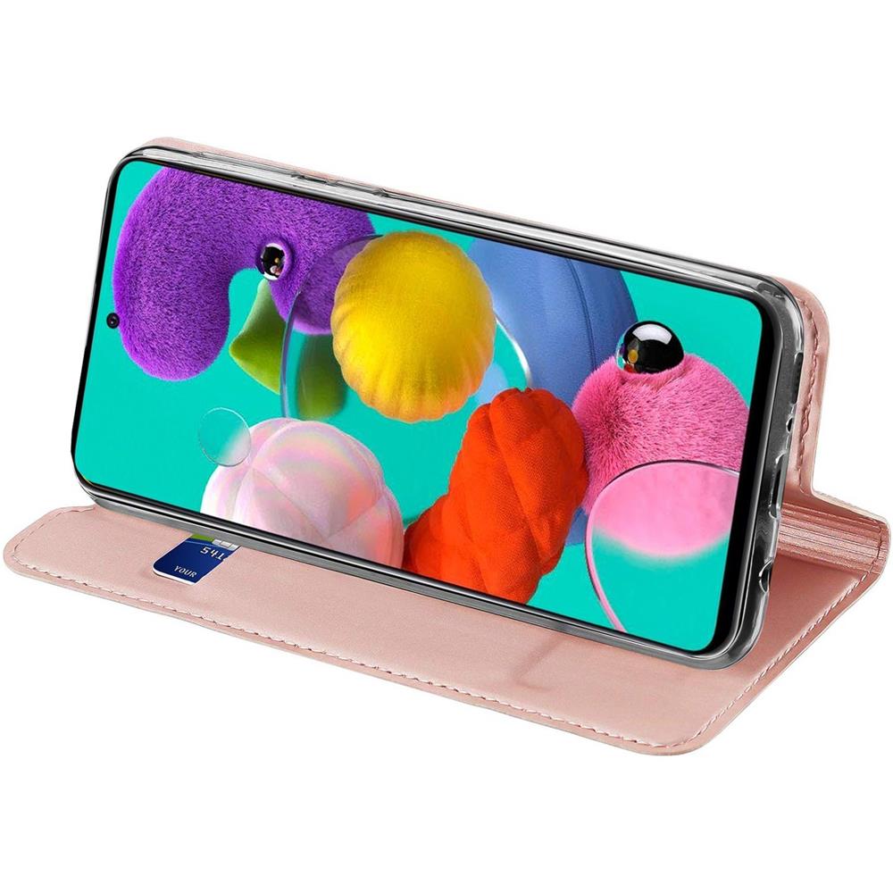 Electroplated Flip für Samsung Galaxy A71 in Rosegold