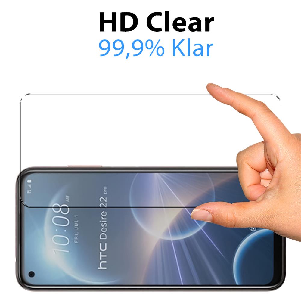 Glas 2in1 für HTC Desire 22 Pro
