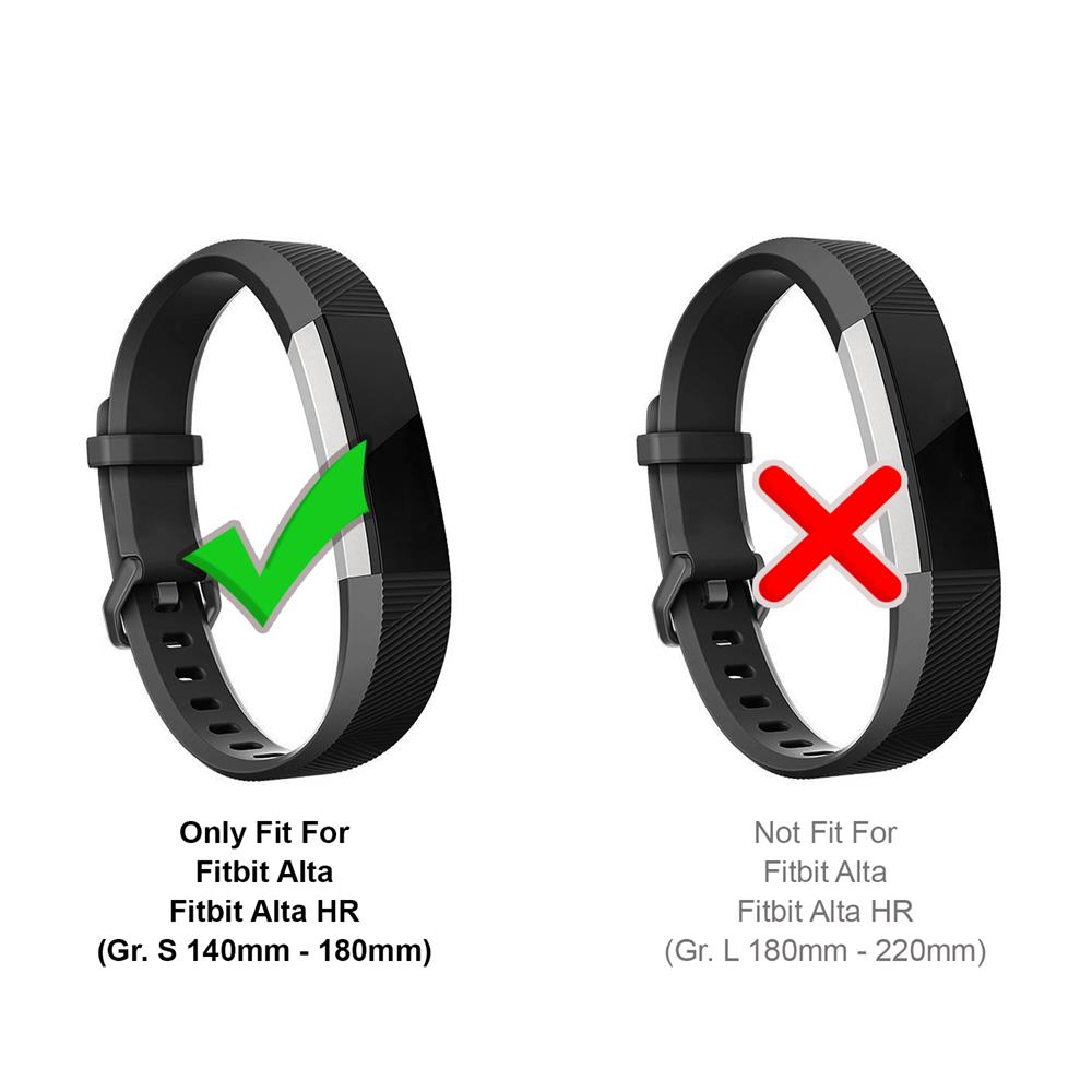 Fitnessarmband TPU für Fitbit Alta / HR - Größe S in Weiss