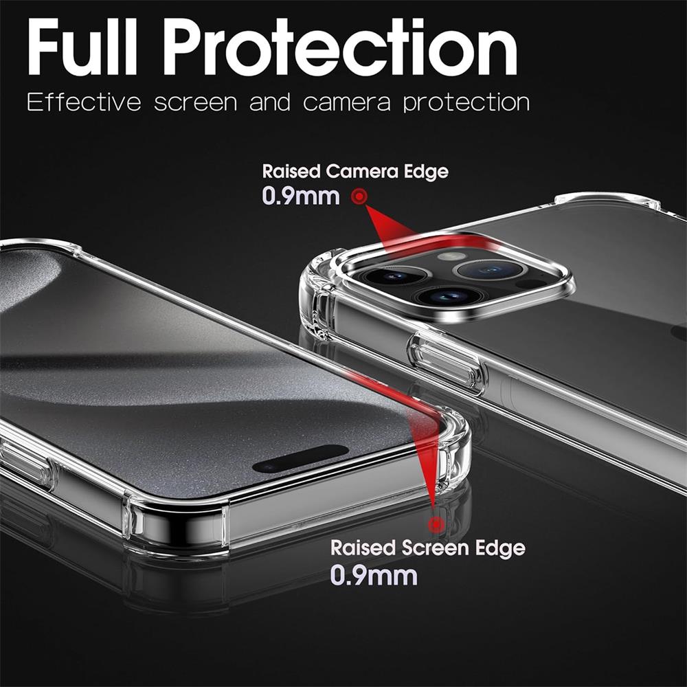 Rugged TPU für Apple iPhone 15 Pro in Transparent