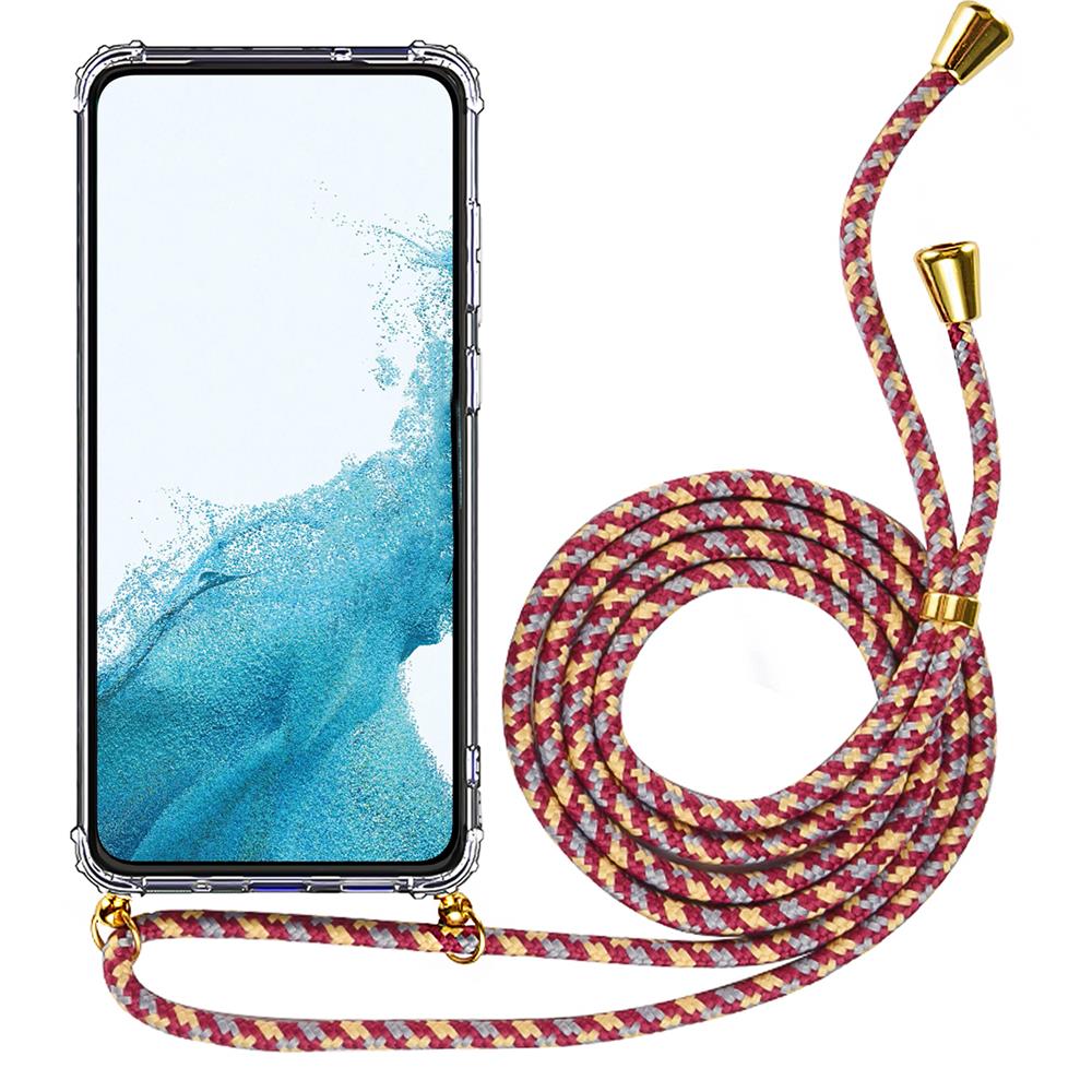 Connect Case für Samsung Galaxy S9 Plus in Gold, Kette in Camouflage Rot