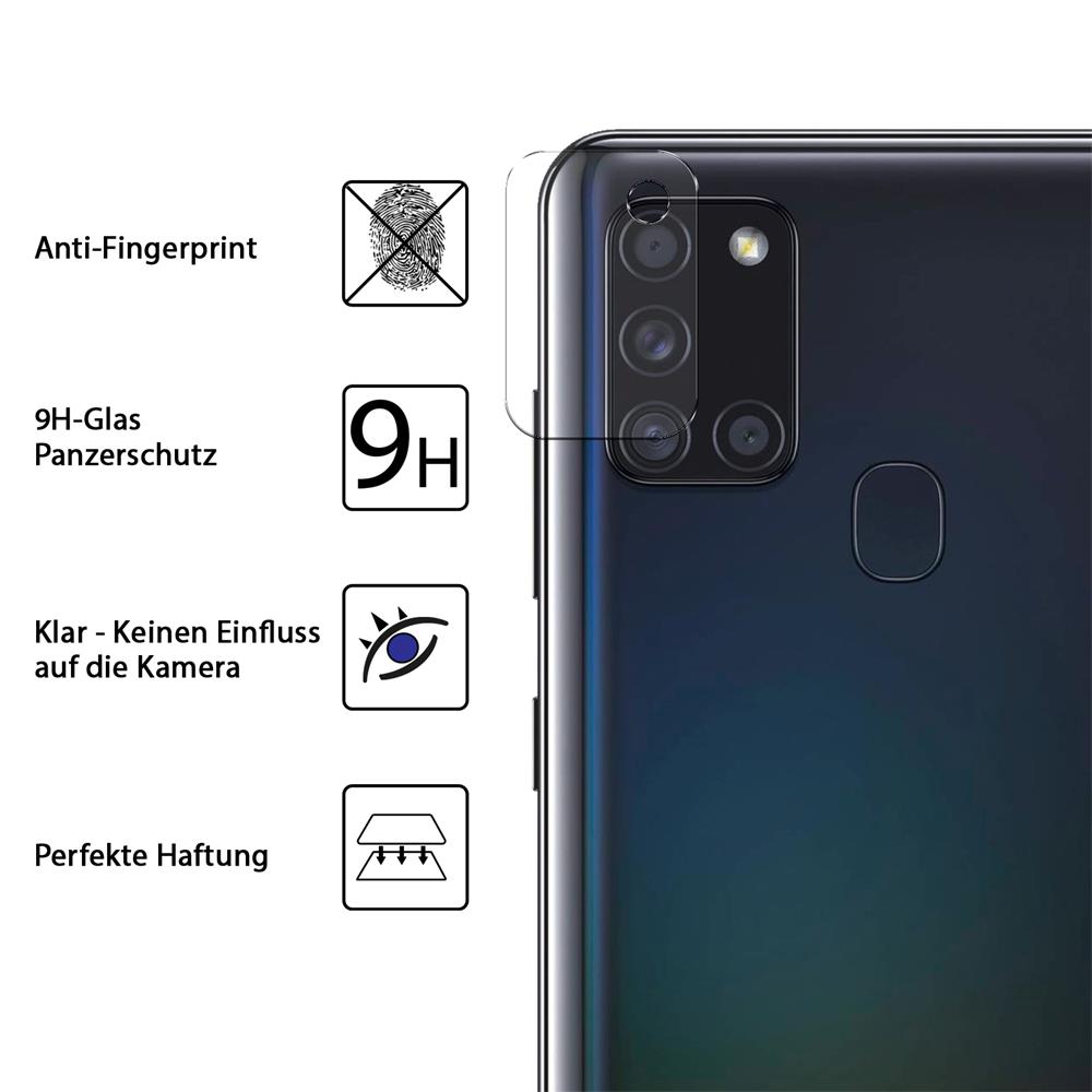 4in1 Glas Set für Samsung Galaxy A21s