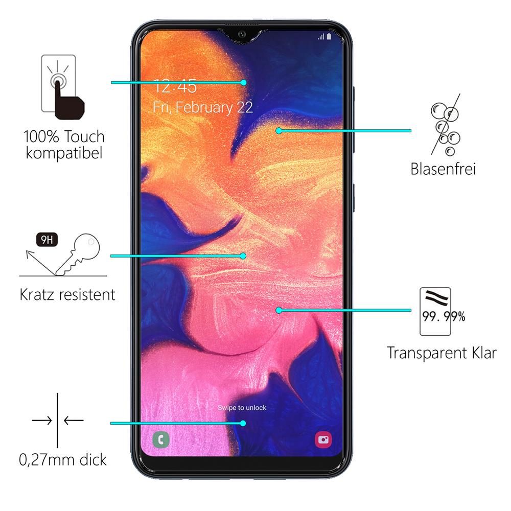 Glas 2in1 für Samsung Galaxy A10