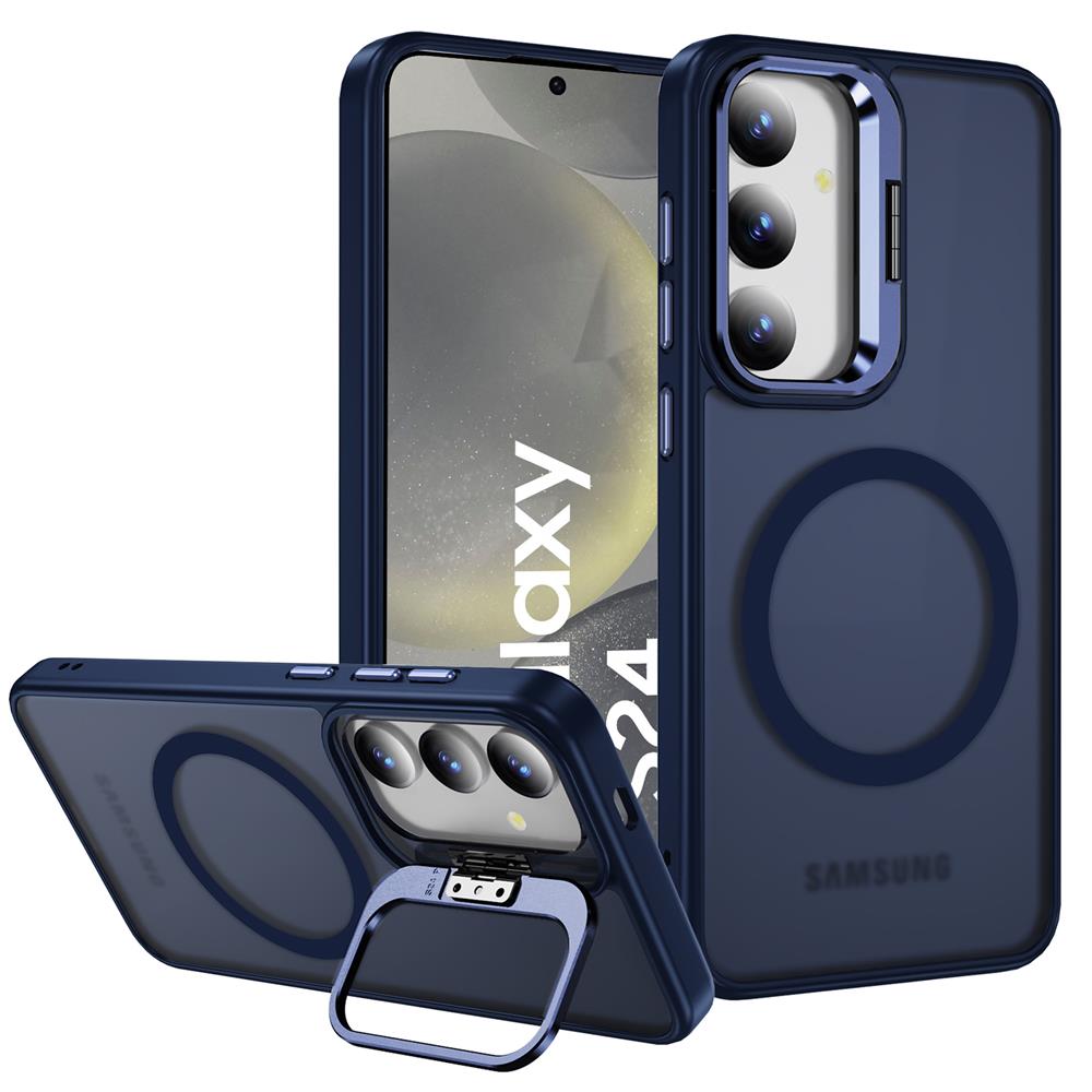 Skin MagSafe für Samsung Galaxy S24 in Dunkelblau