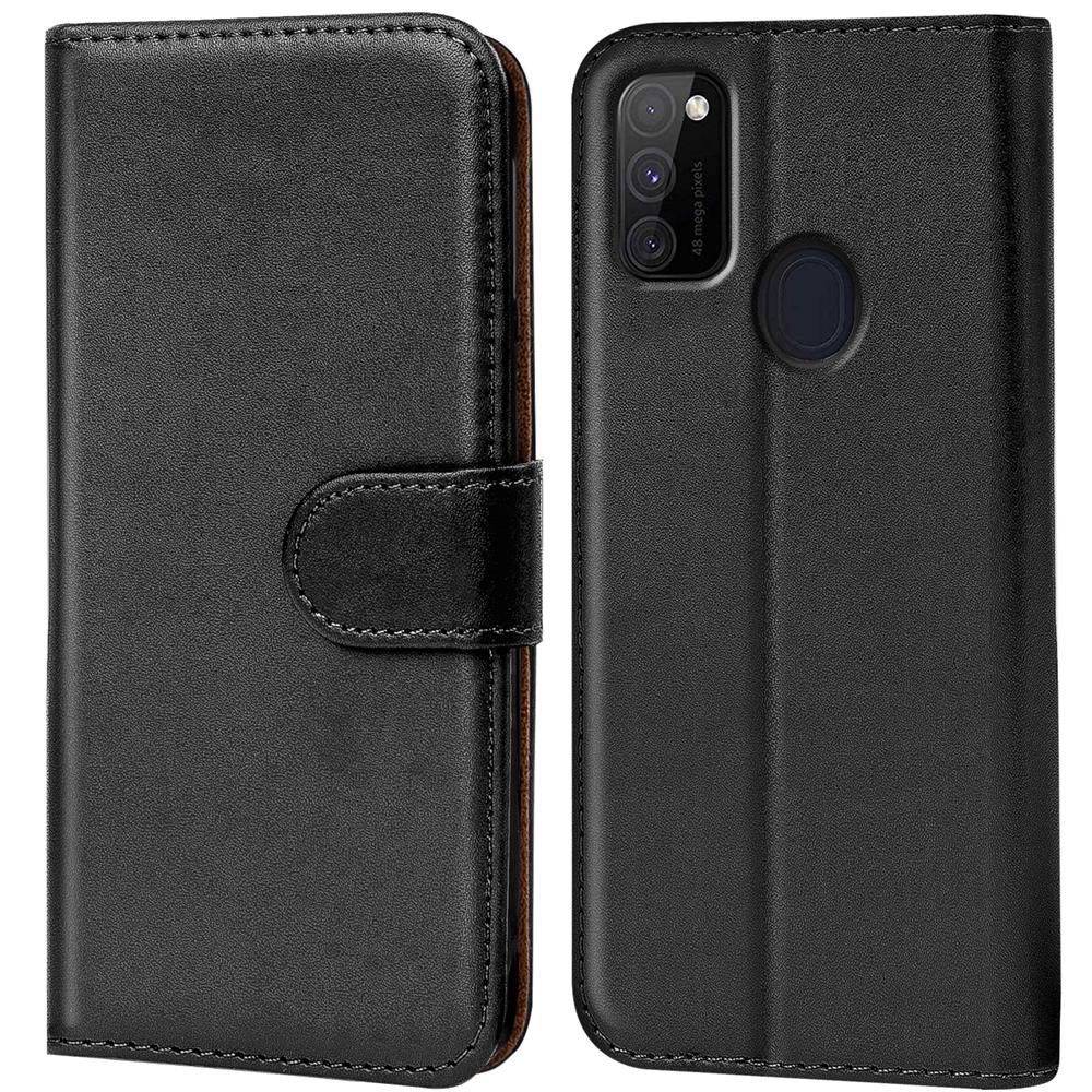 Basic Wallet für Samsung Galaxy M30s / M21 in Schwarz