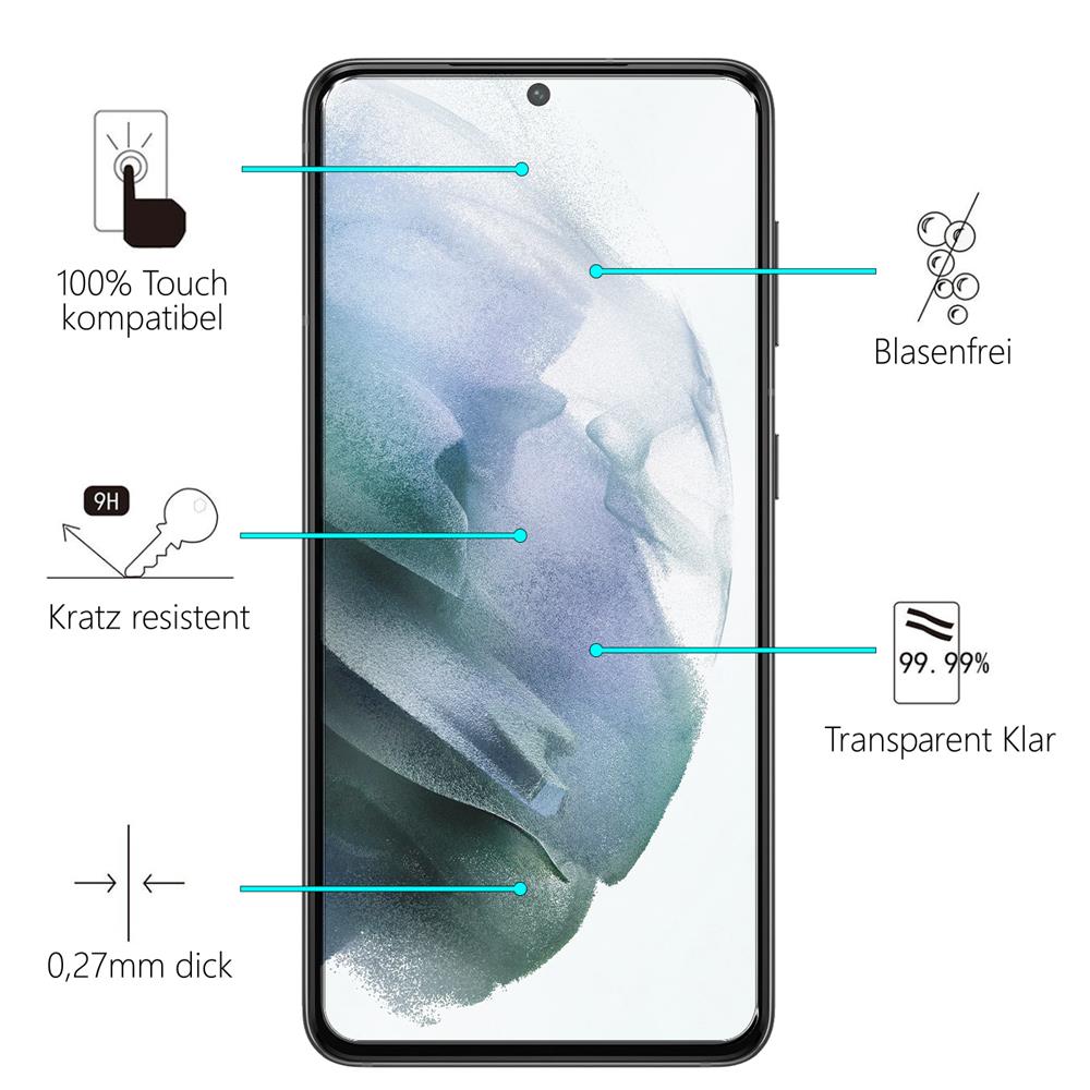 Glas 2in1 für Samsung Galaxy S21
