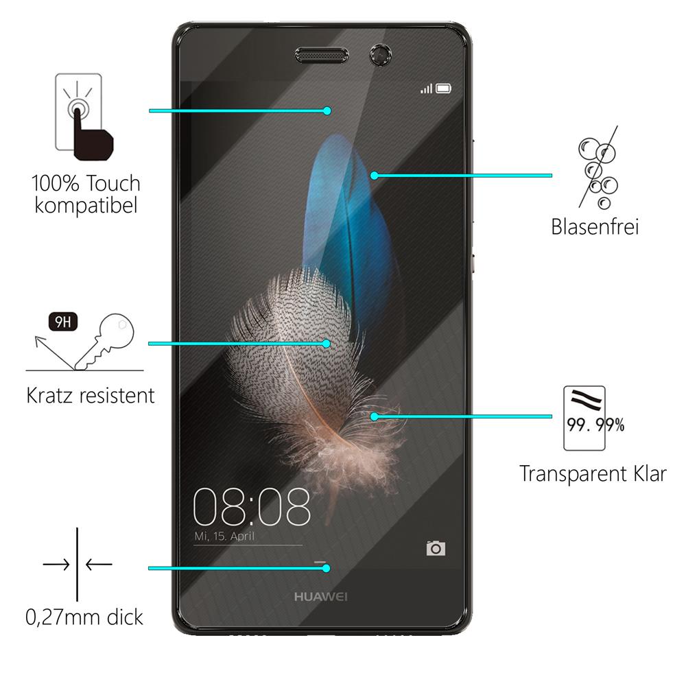 Glas 2in1 für Huawei P8 Lite