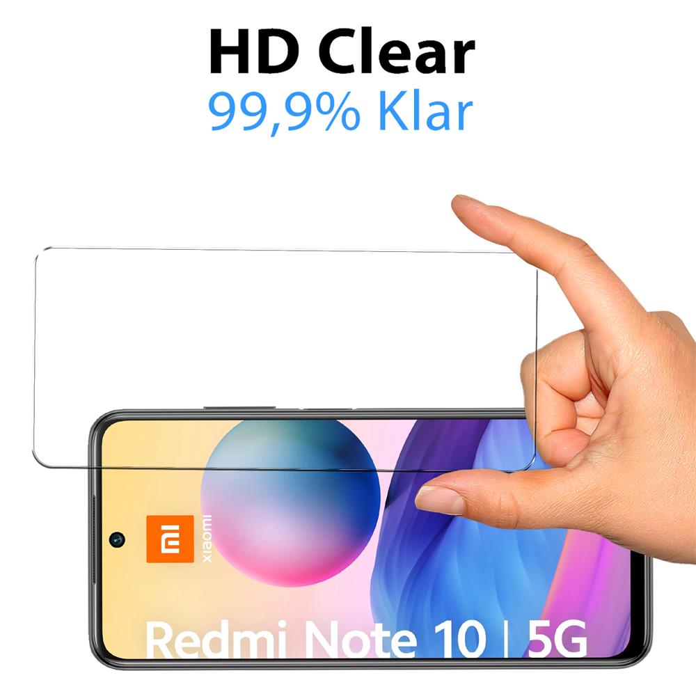 4in1 Glas Set für Xiaomi Redmi Note 10 5G