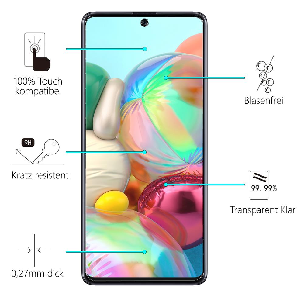 Glas 2in1 für Samsung Galaxy A72