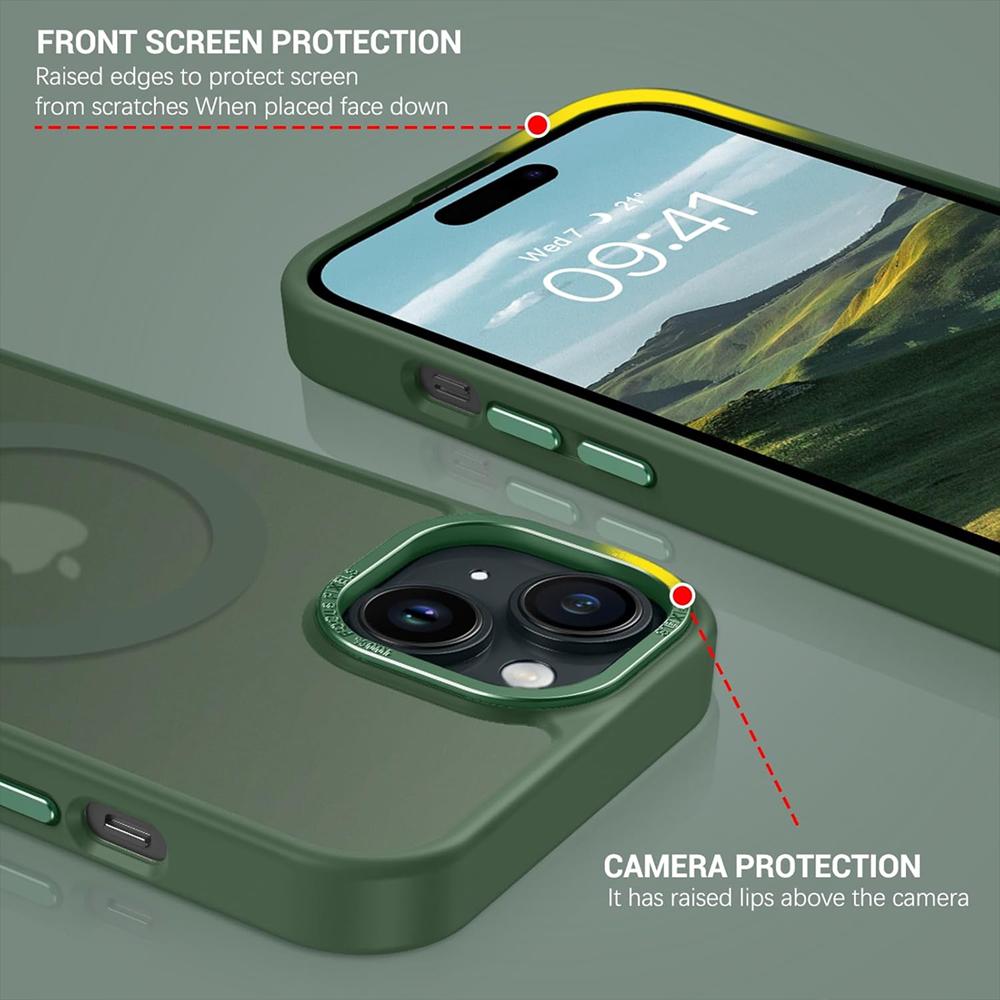 Frame Case für Apple iPhone 15 in Grün