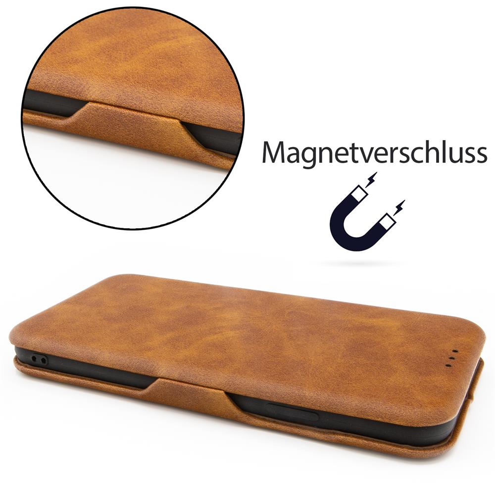 Shell Flip für Huawei Y6P in Braun