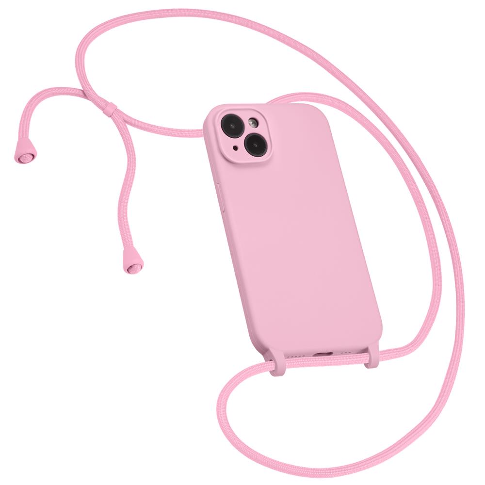 Connect Case Colour inkl. Kette für Apple iPhone 15 Plus in Rosa