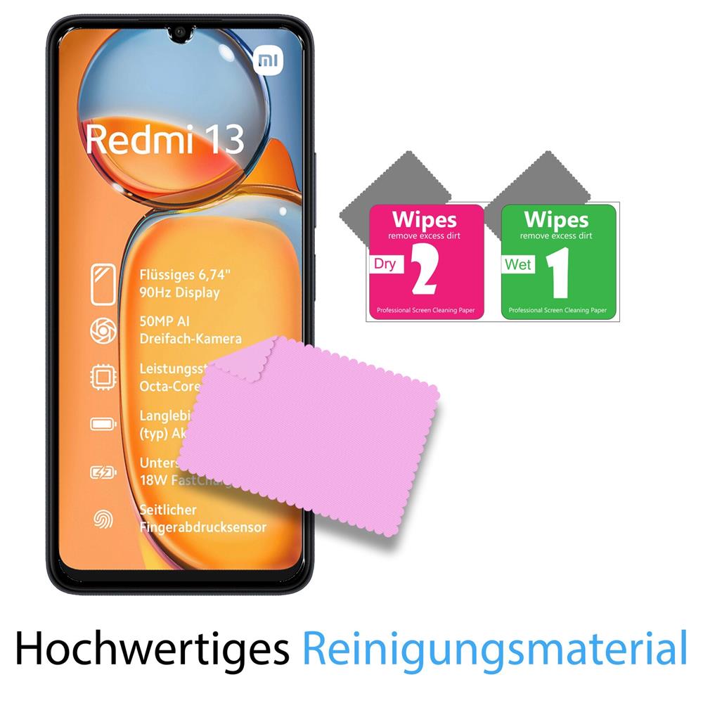 Glas 2in1 für Xiaomi Redmi 13 / Poco M6