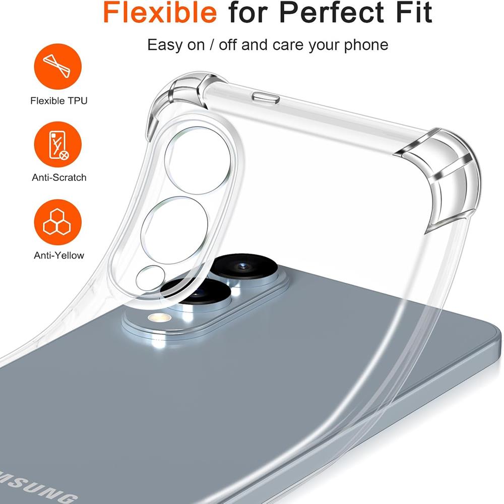 Rugged TPU für Samsung Galaxy S25 Edge in Transparent