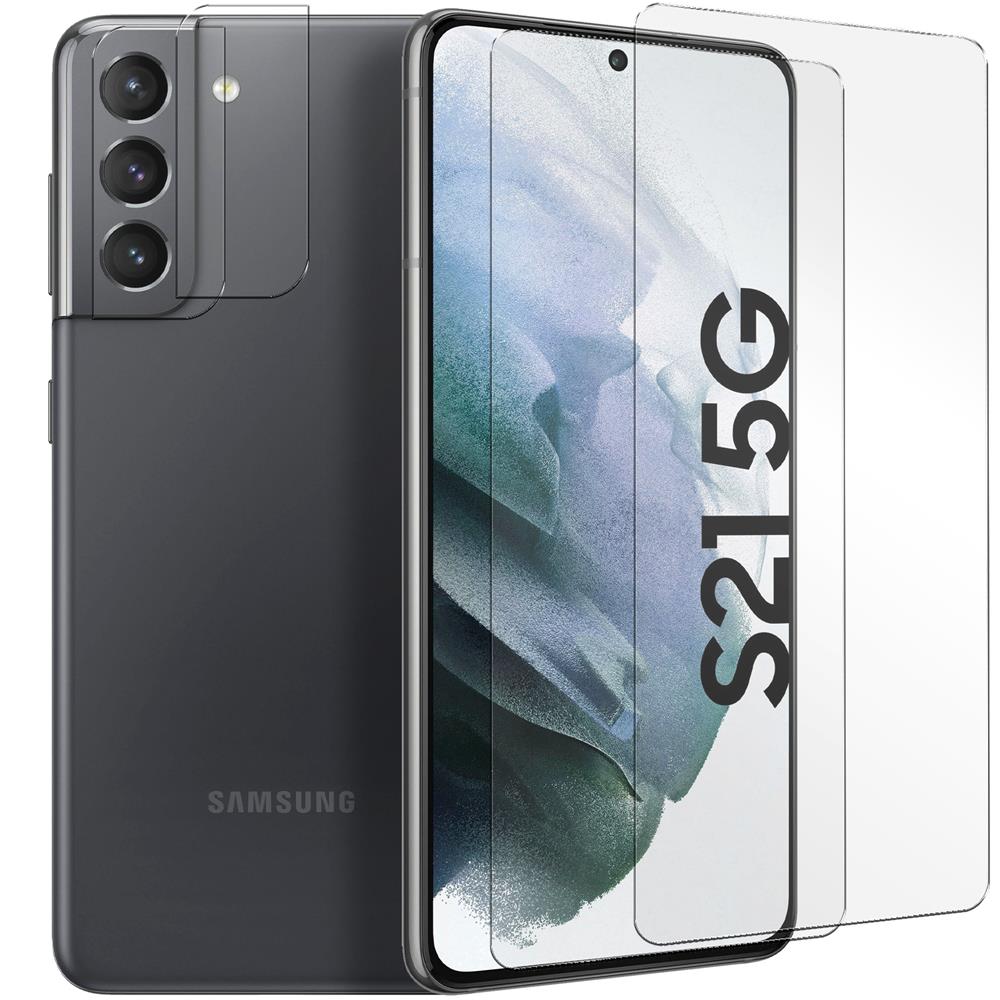 4in1 Glas Set für Samsung Galaxy S21