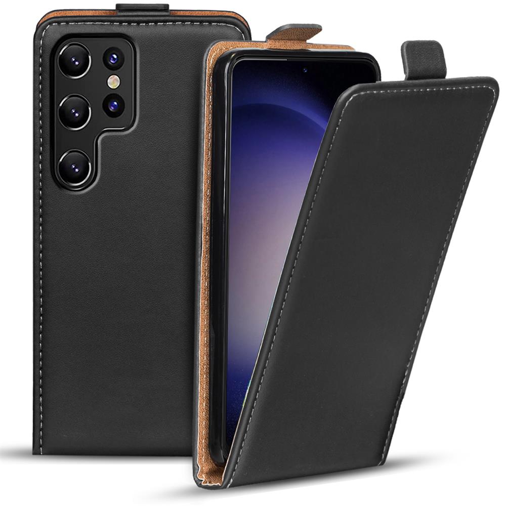 Basic Flip für Samsung Galaxy S23 Ultra in Schwarz