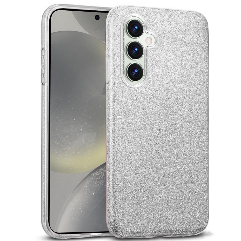 Shiny TPU für Samsung Galaxy S24 FE in Silber