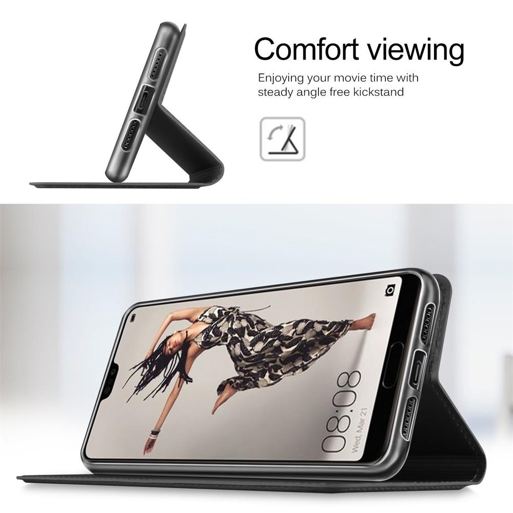 Electroplated Flip für Huawei P20 Pro in Schwarz