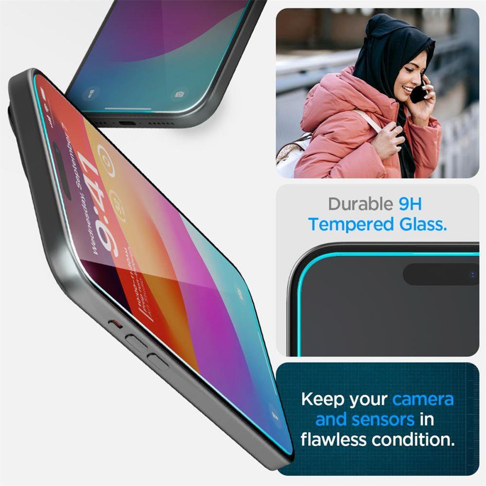 Spigen Glas 2in1 für Apple iPhone 15 Pro Max