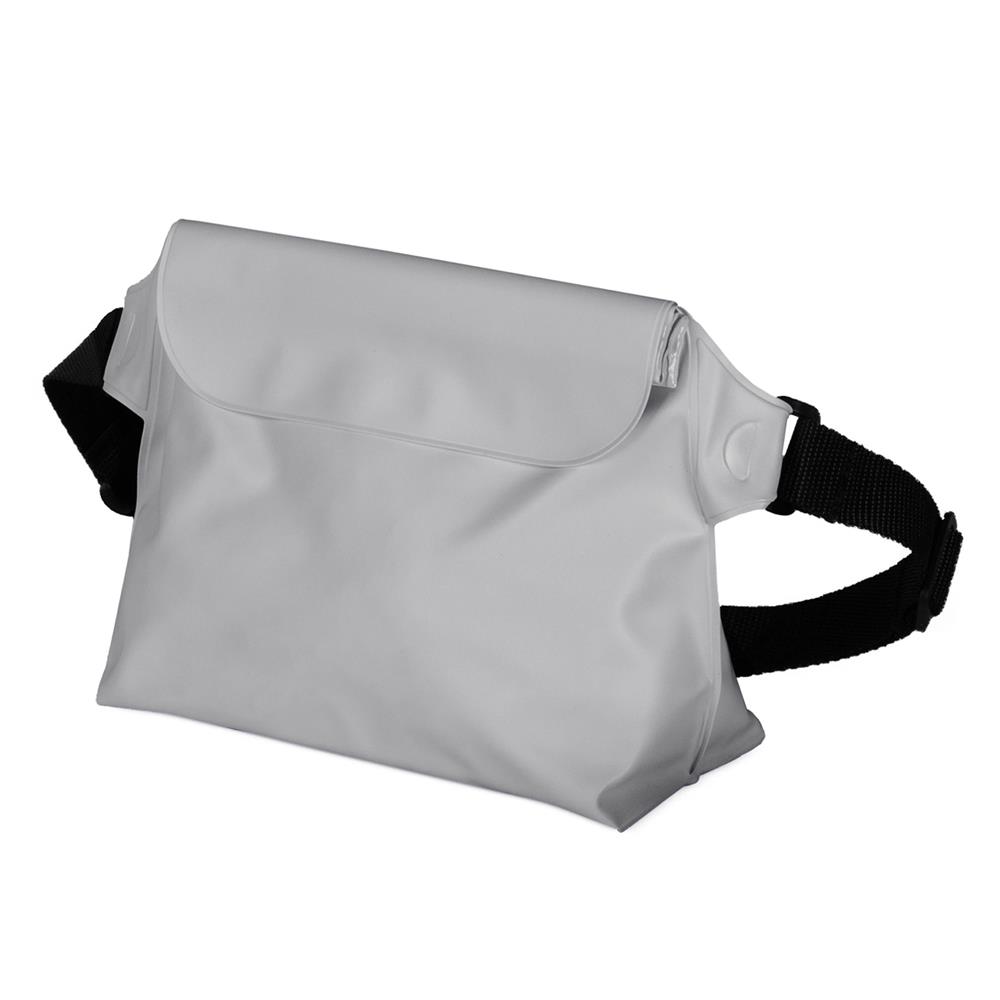 Wasserdichte PVC-Tasche / Hüfttasche in Grau