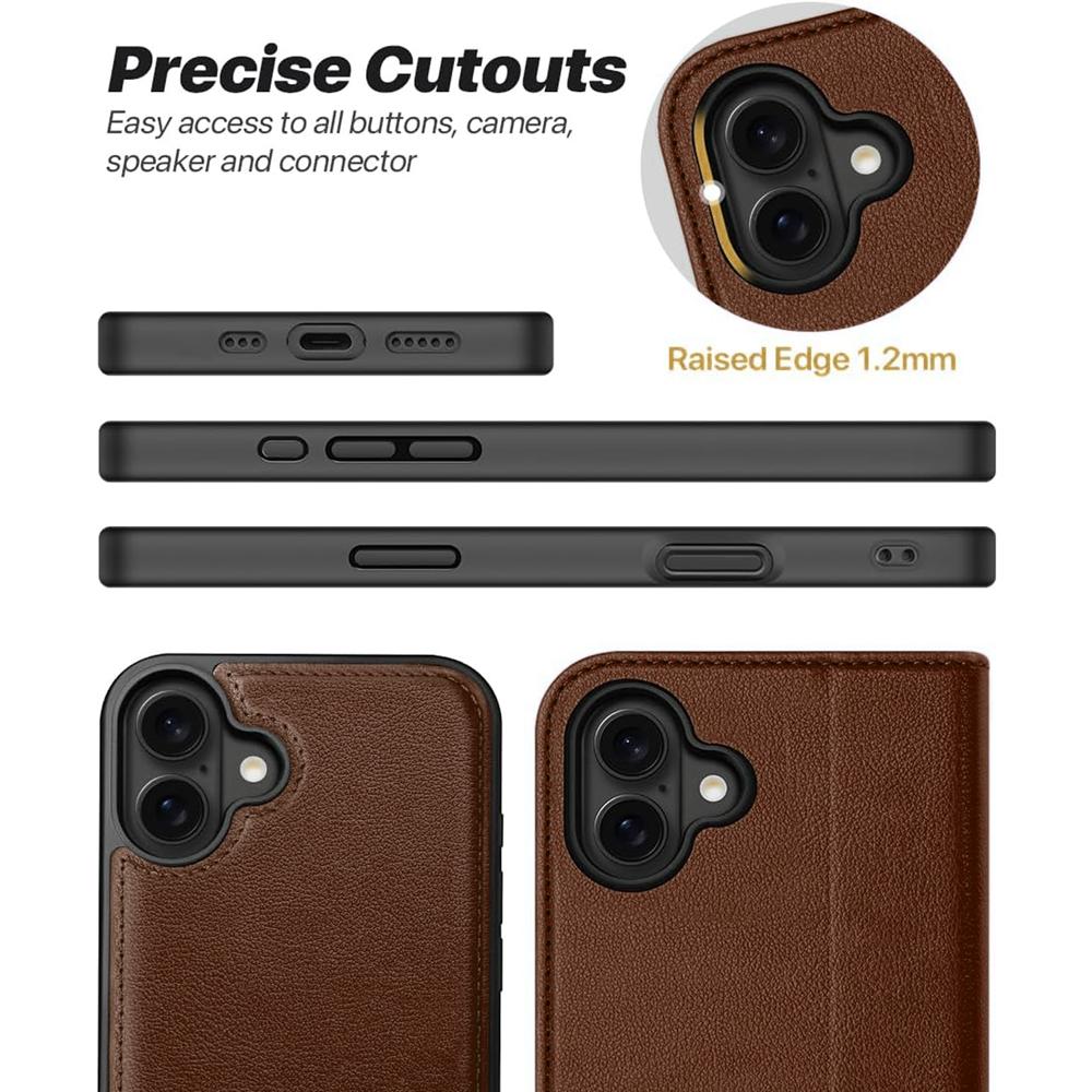 Magnetic Wallet für Apple iPhone 17e in Braun