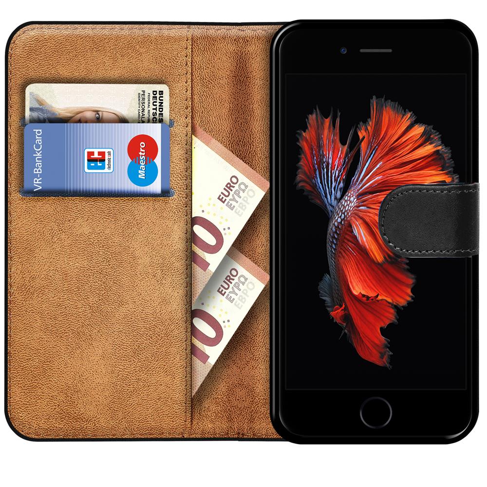 Basic Wallet für Apple iPhone 6 Plus / 6S Plus in Schwarz