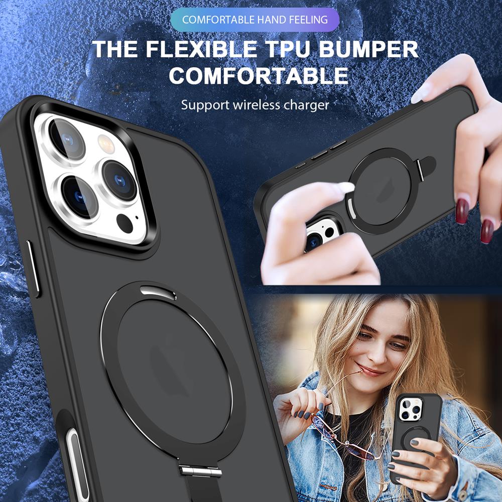 Skin MagSafe für Apple iPhone 16 Pro Max in Schwarz