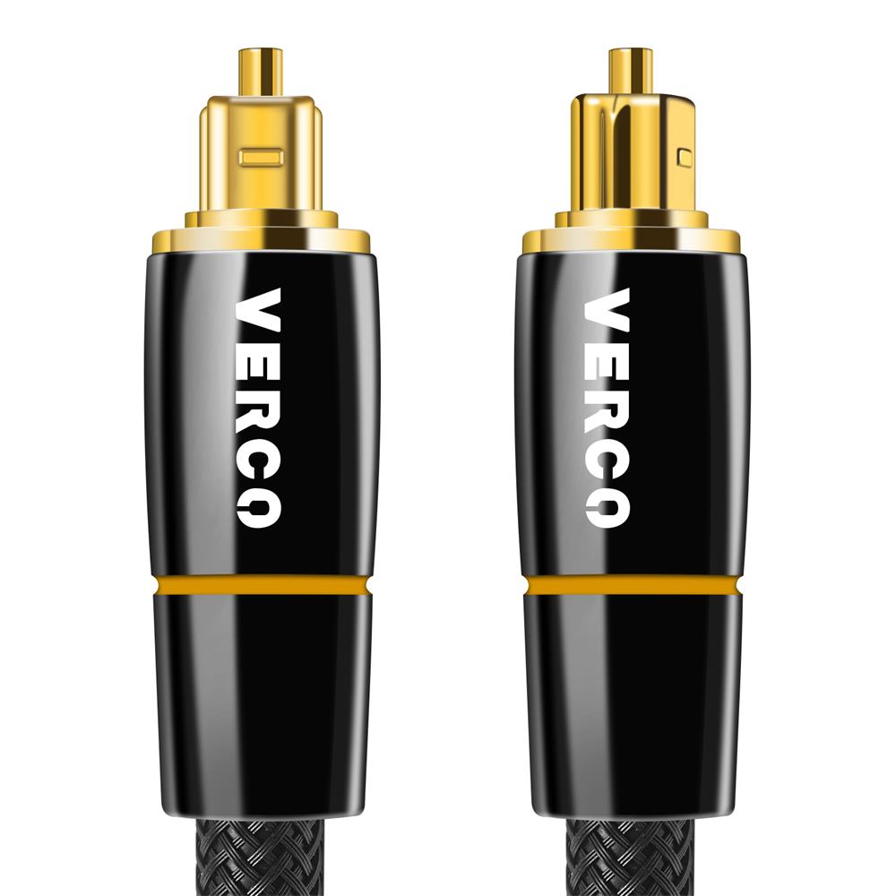 Toslink Kabel Nylon DTS - TLK-66F - 7.5M in Schwarz