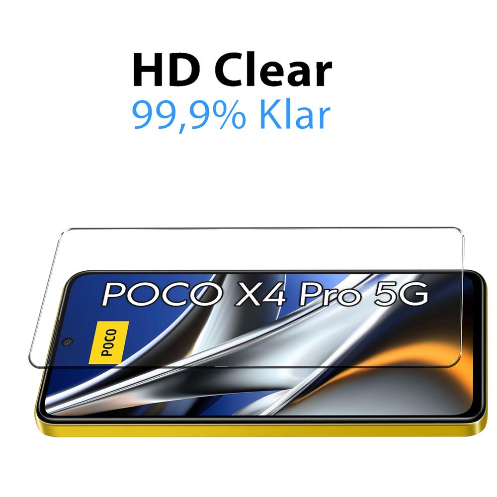 4in1 Glas Set für Xiaomi Poco X4 Pro 5G