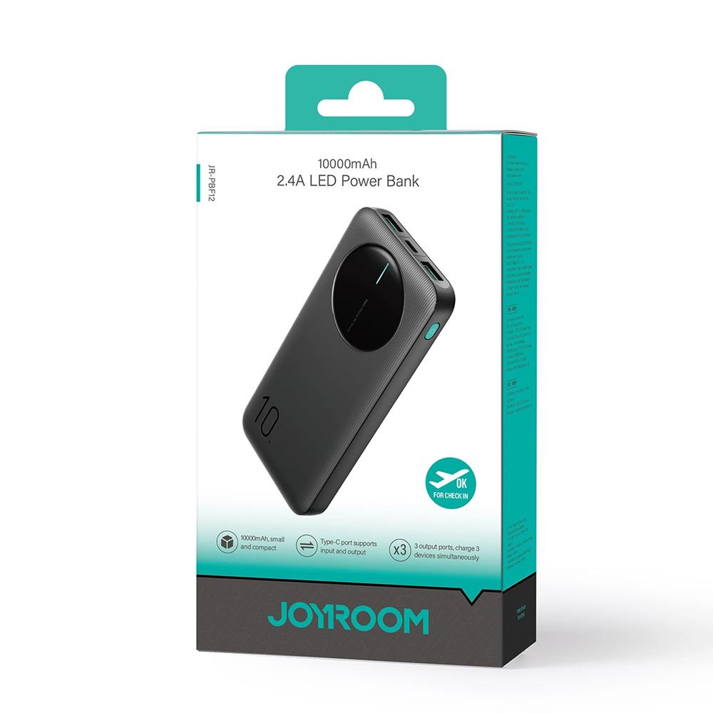 Power Bank - Joyroom - JR-PBF12 - 10000 mAh in Schwarz