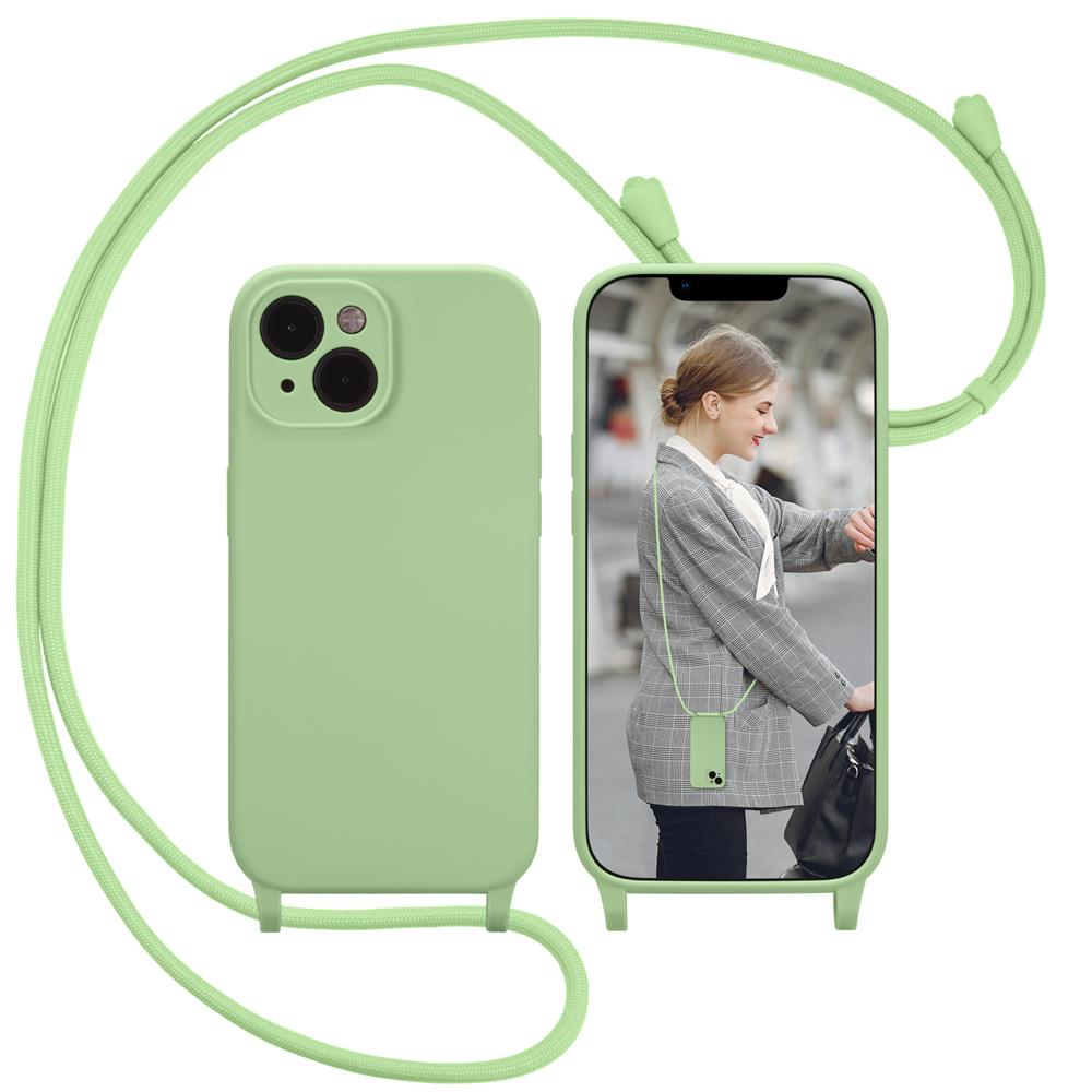Connect Case Colour inkl. Kette für Apple iPhone 14 in Grün