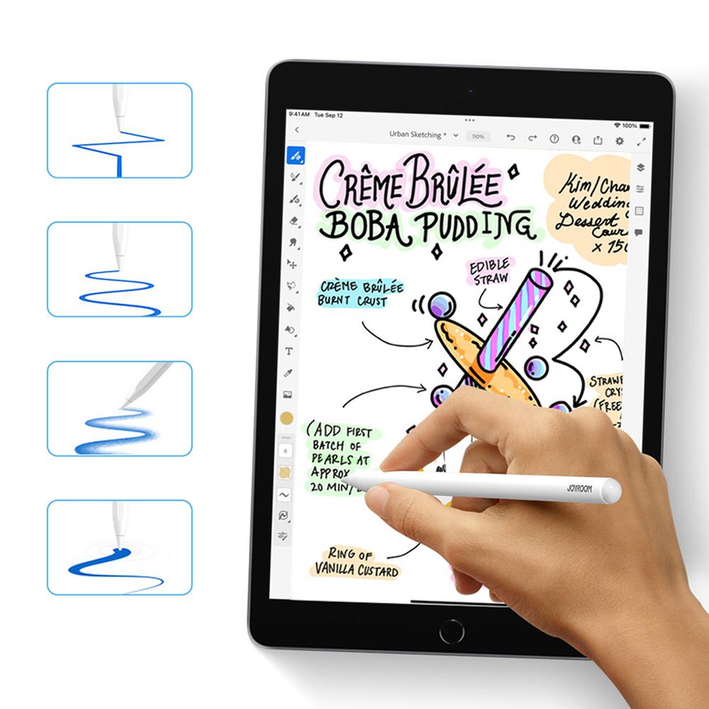 Eingabestift für iPad & iPad Pro 2018-2026 - Joyroom JR-X9S Pro in Weiss