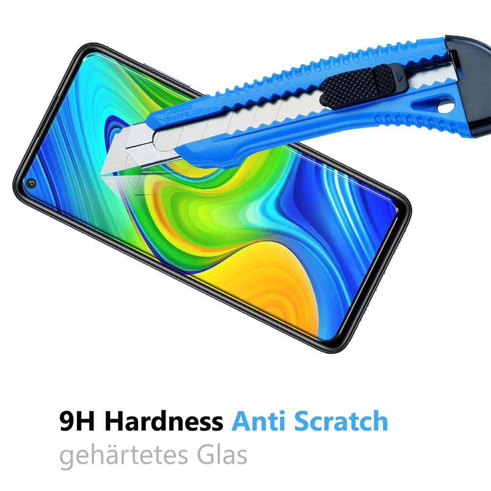 4in1 Glas Set für Xiaomi Redmi Note 9