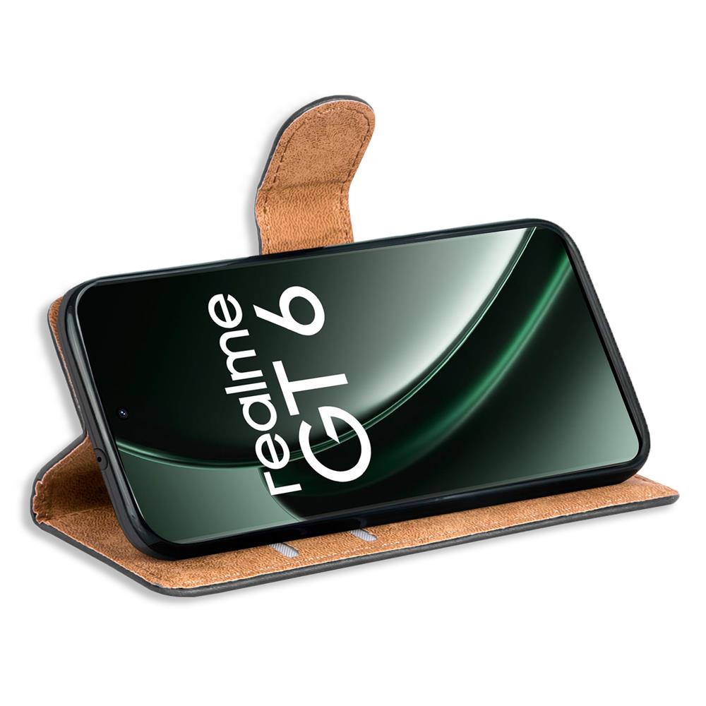 Basic Wallet für Realme GT 6 / GT 6T in Schwarz