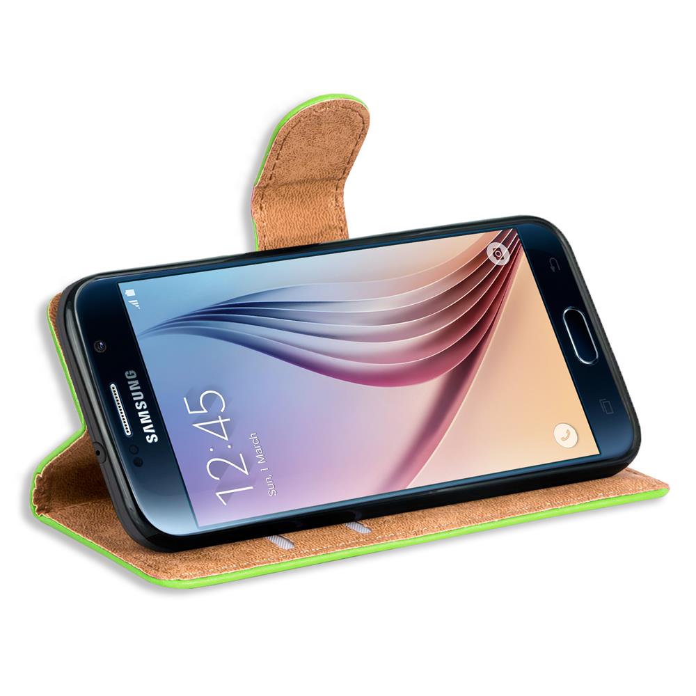 Basic Wallet für Samsung Galaxy S6 in Grün