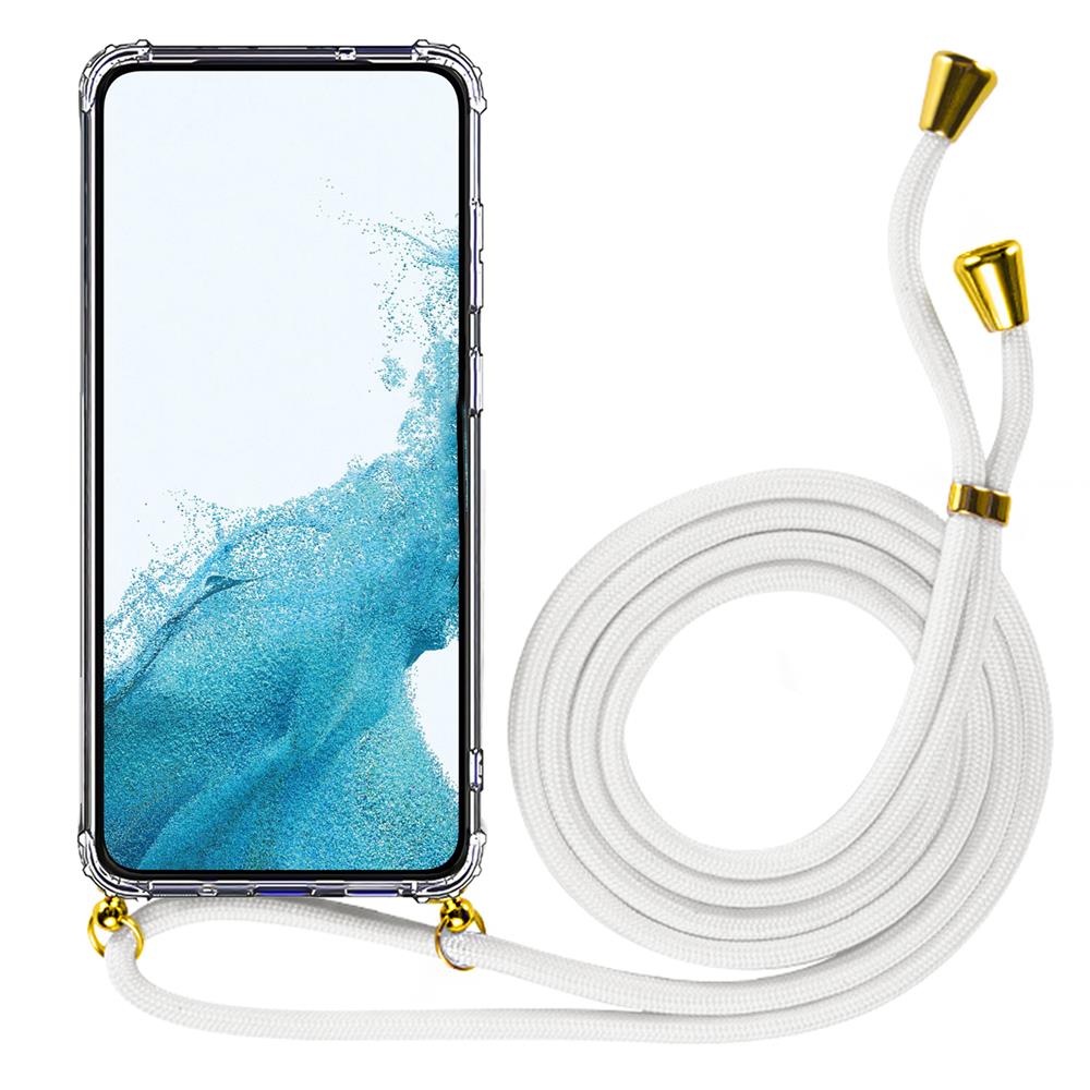 Connect Case für Samsung Galaxy S9 Plus in Gold, Kette in WeissGold