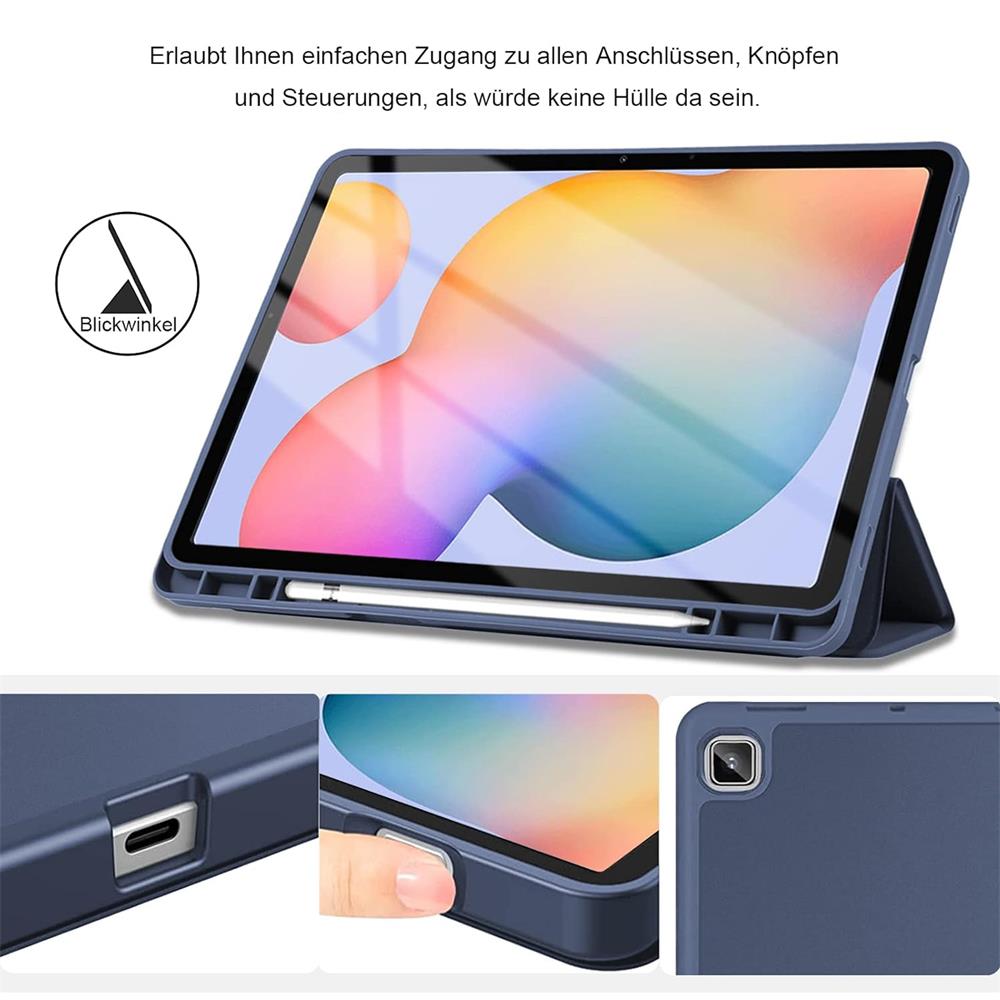 Smart Cover für Samsung Galaxy Tab S10 FE Plus in Grau / Blau