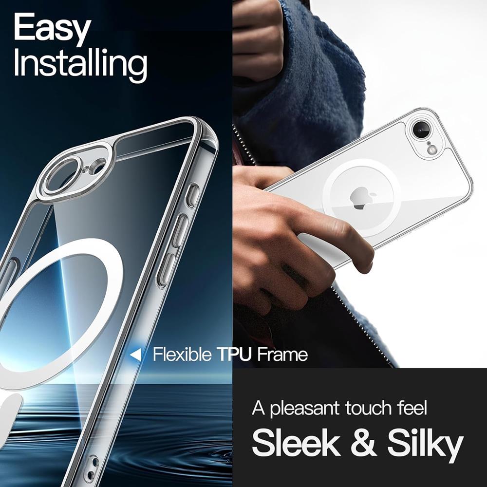 Magsafe TPU Case für Apple iPhone 16e in Transparent