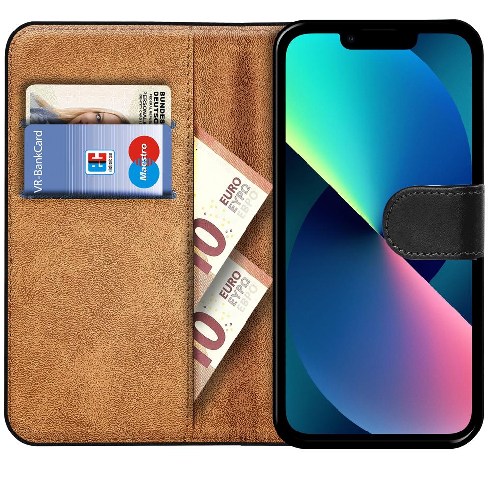 Basic Wallet für Apple iPhone 14 Plus in Schwarz