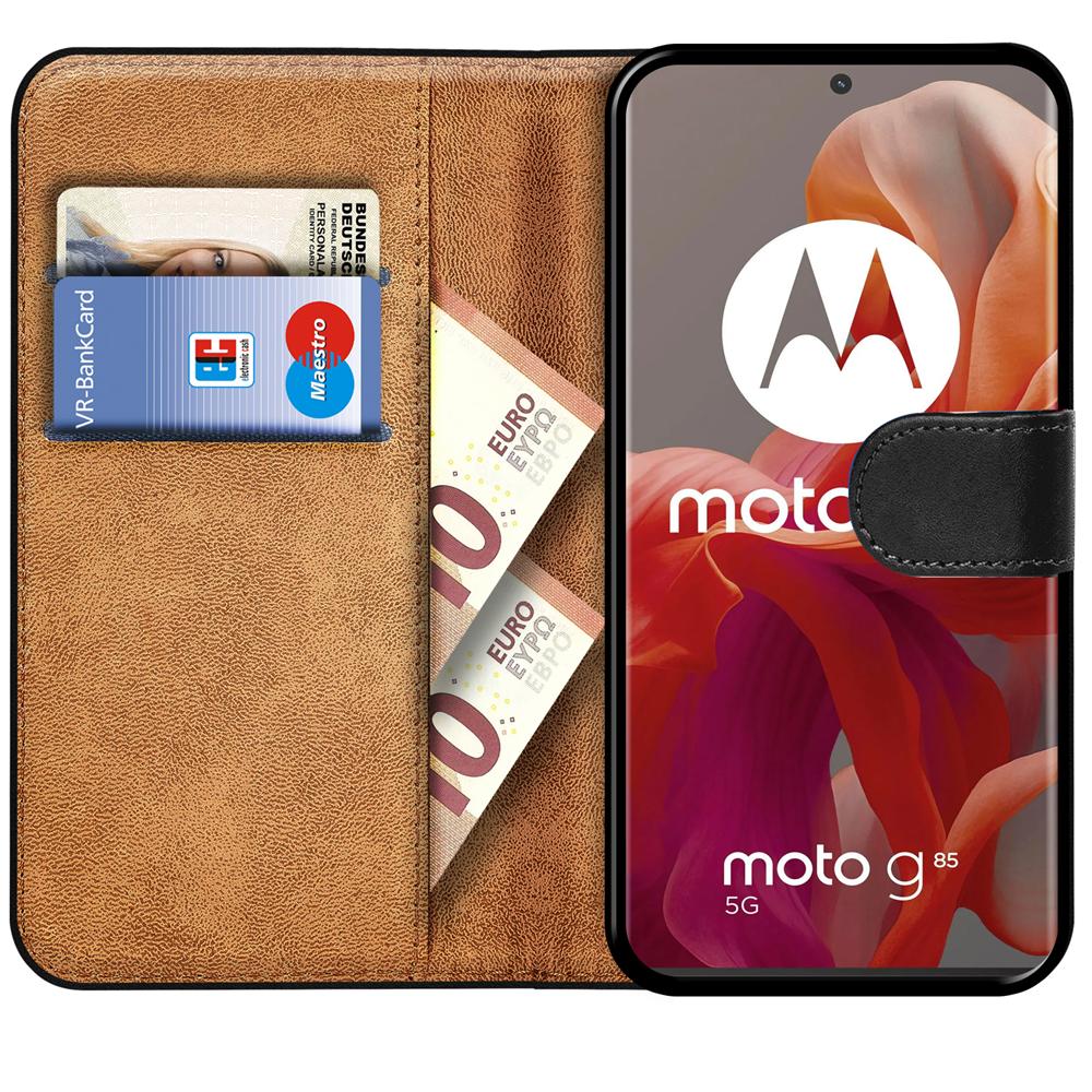 Basic Wallet für Motorola Moto G85 5G in Schwarz