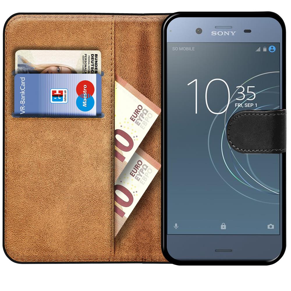 Basic Wallet für Sony Xperia XZ1 Compact in Schwarz