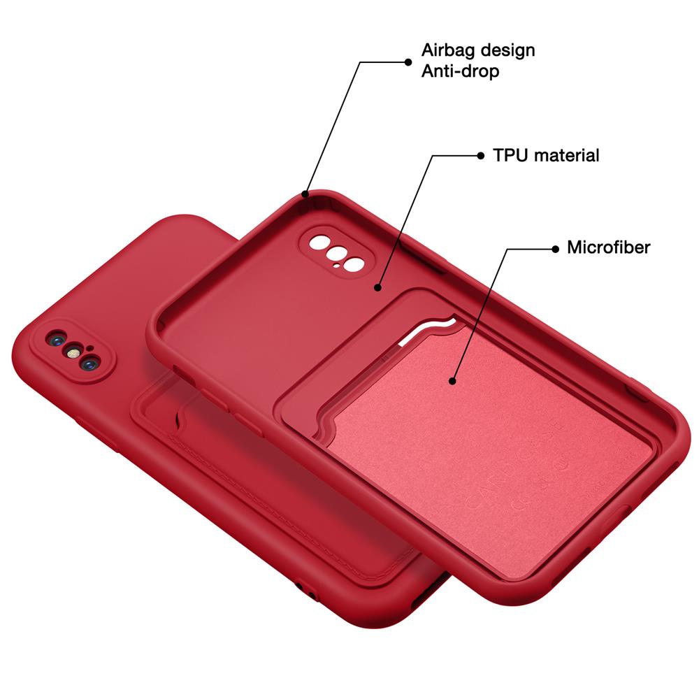 Card Case für Apple iPhone X / XS in Rot