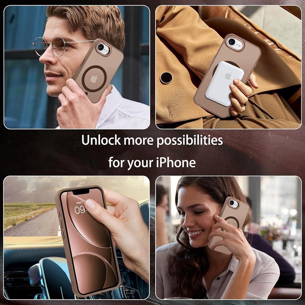 Frame Case für Apple iPhone 16e in Braun