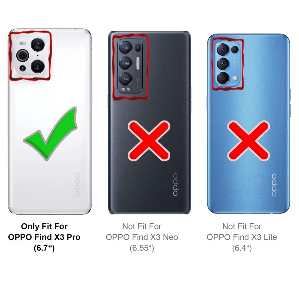 Basic Wallet für OPPO Find X3 Pro in Schwarz