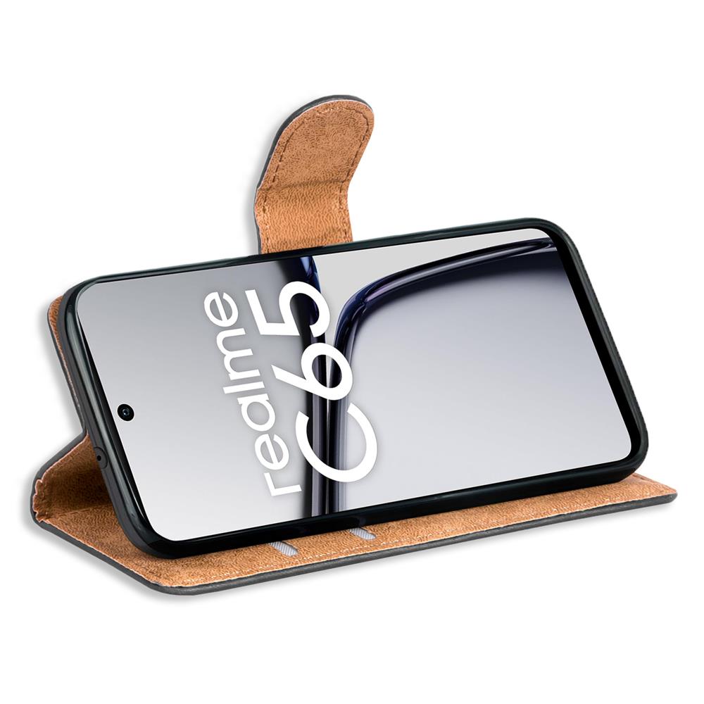 Basic Wallet für Realme C65 in Schwarz