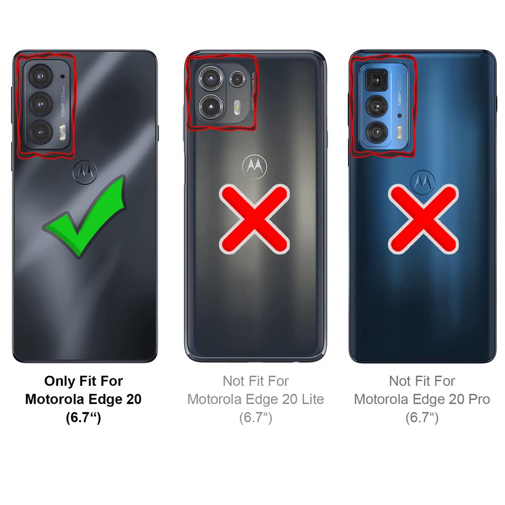 Classic TPU für Motorola Edge 20 in Schwarz