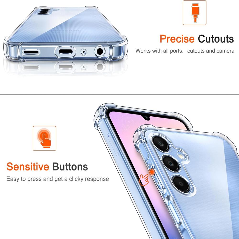 Rugged TPU für Samsung Galaxy A25 5G in Transparent