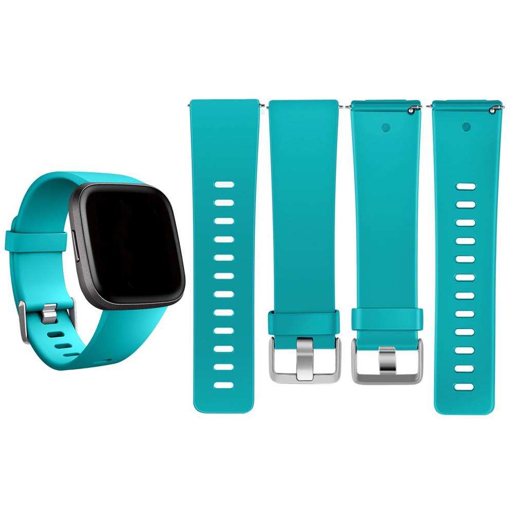 Fitnessarmband TPU für Fitbit Versa / Lite - Größe S in Hellblau